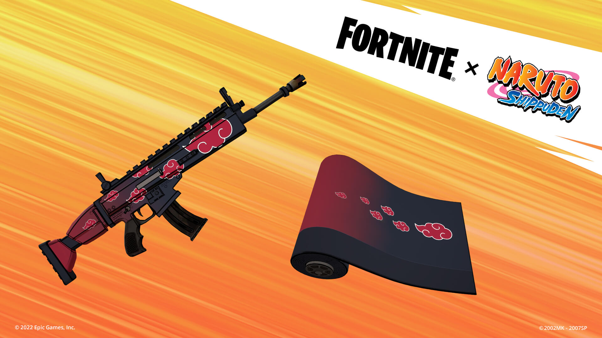 Envelopamento Akatsuki de Rivais de Naruto do Fortnite