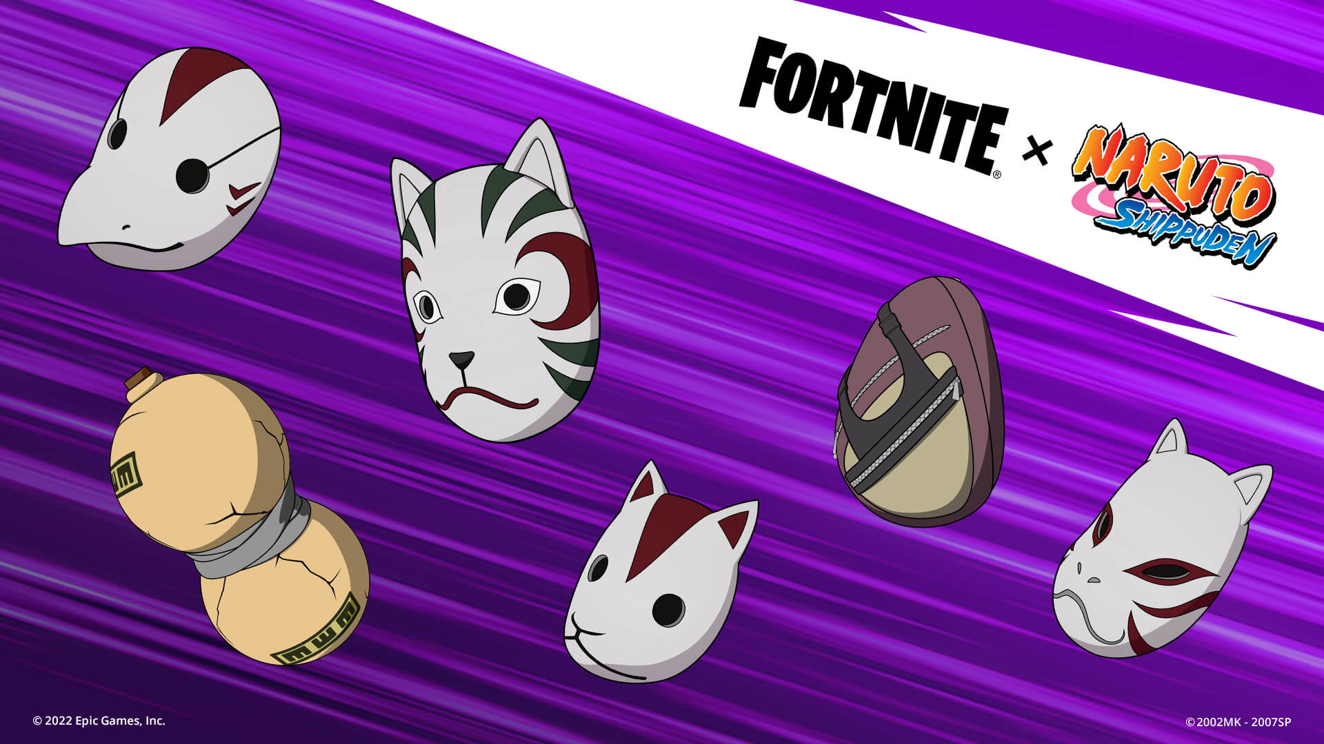  Acessórios para as Costas de Rivais de Naruto do Fortnite