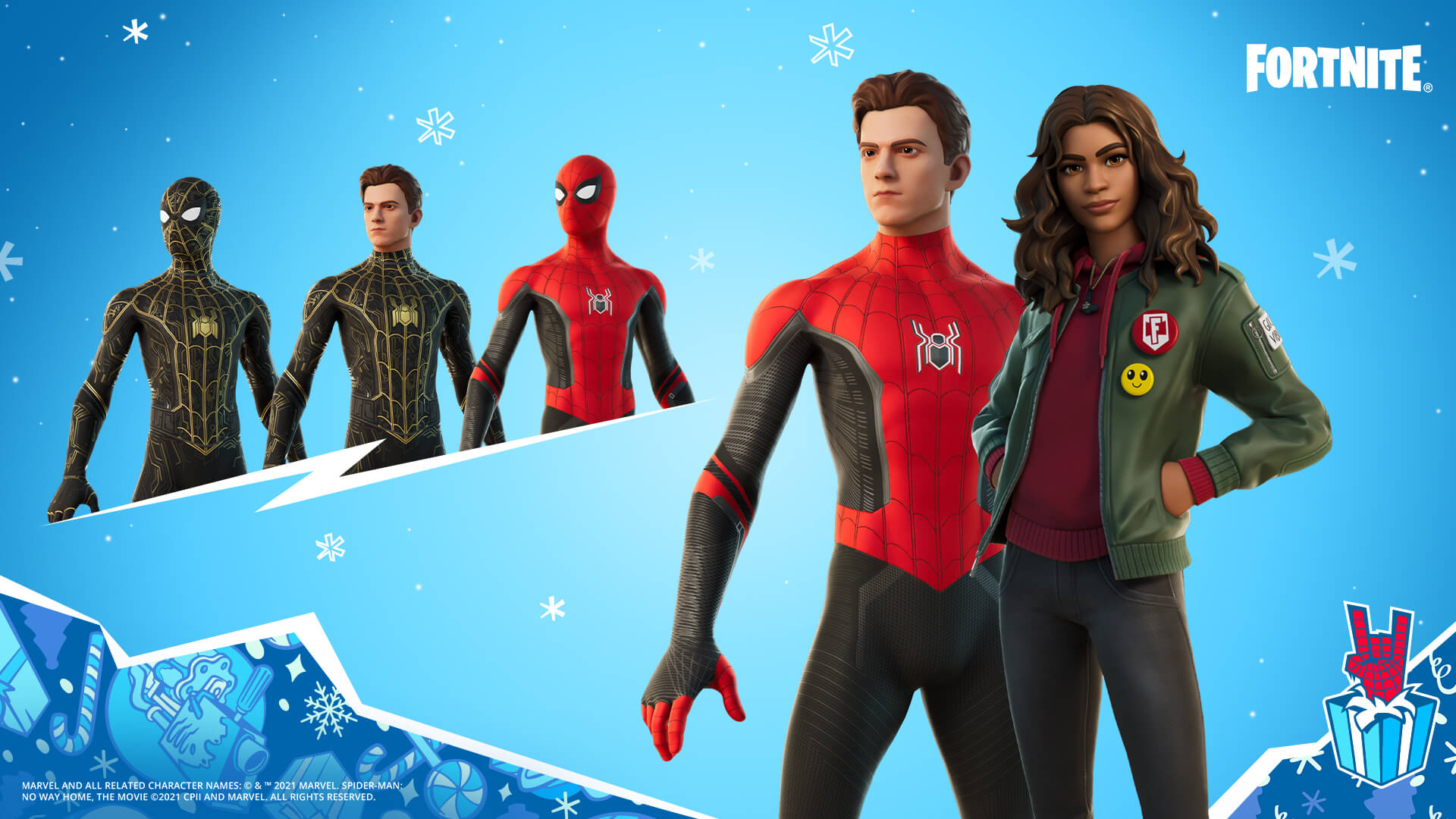 Fortnite No Way Home Spider-Man and MJ