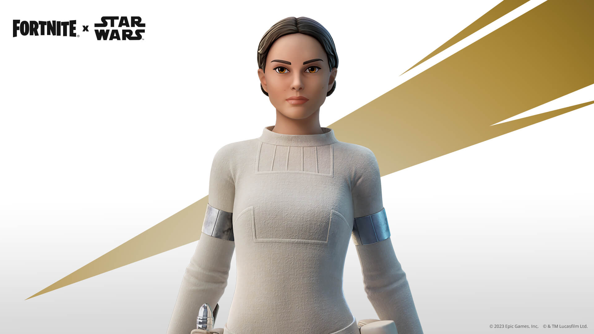 Traje Padmé Amidala do Fortnite