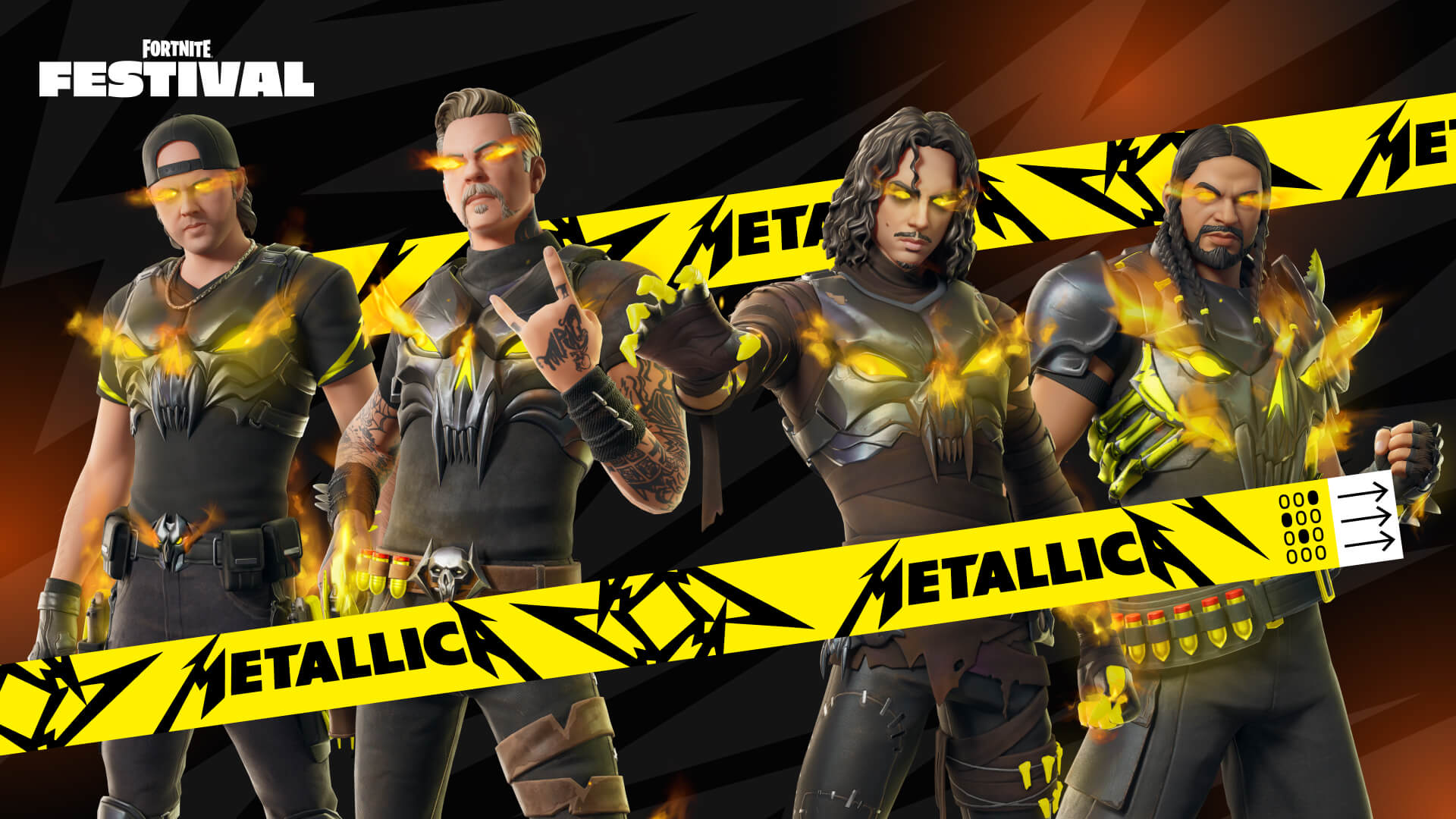 Trajes de Puppet Master do Metallica no Fortnite