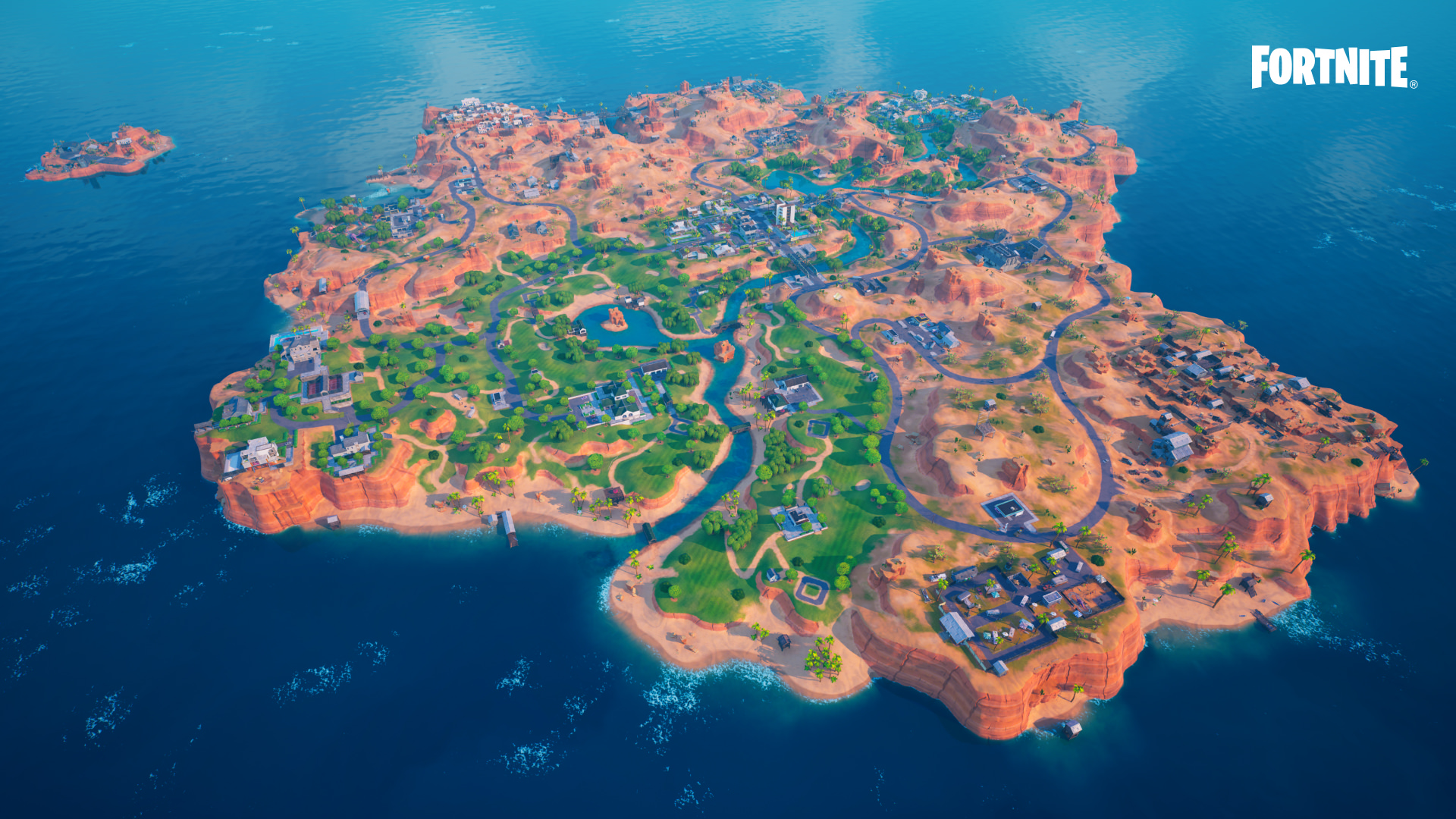 Mapa Oásis de Fortnite Reload