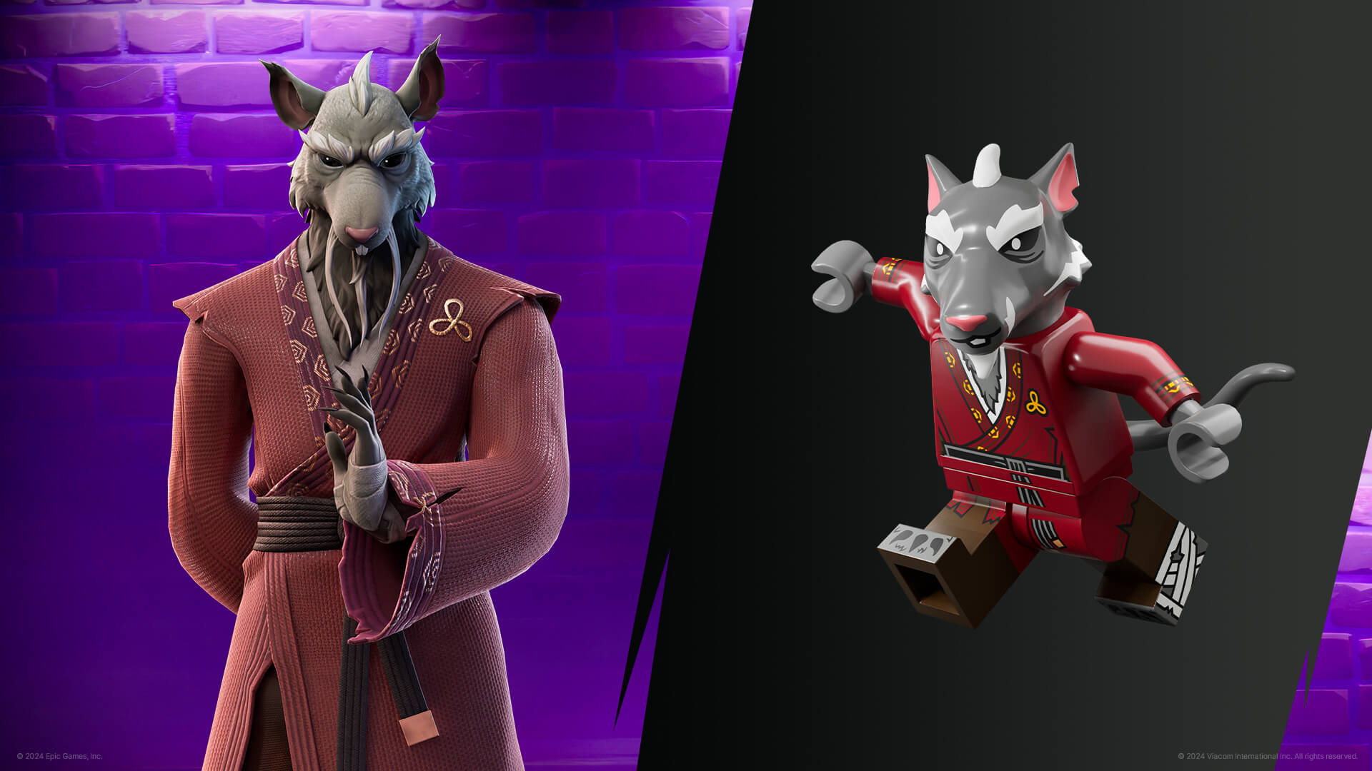 Traje Mestre Splinter do Fortnite