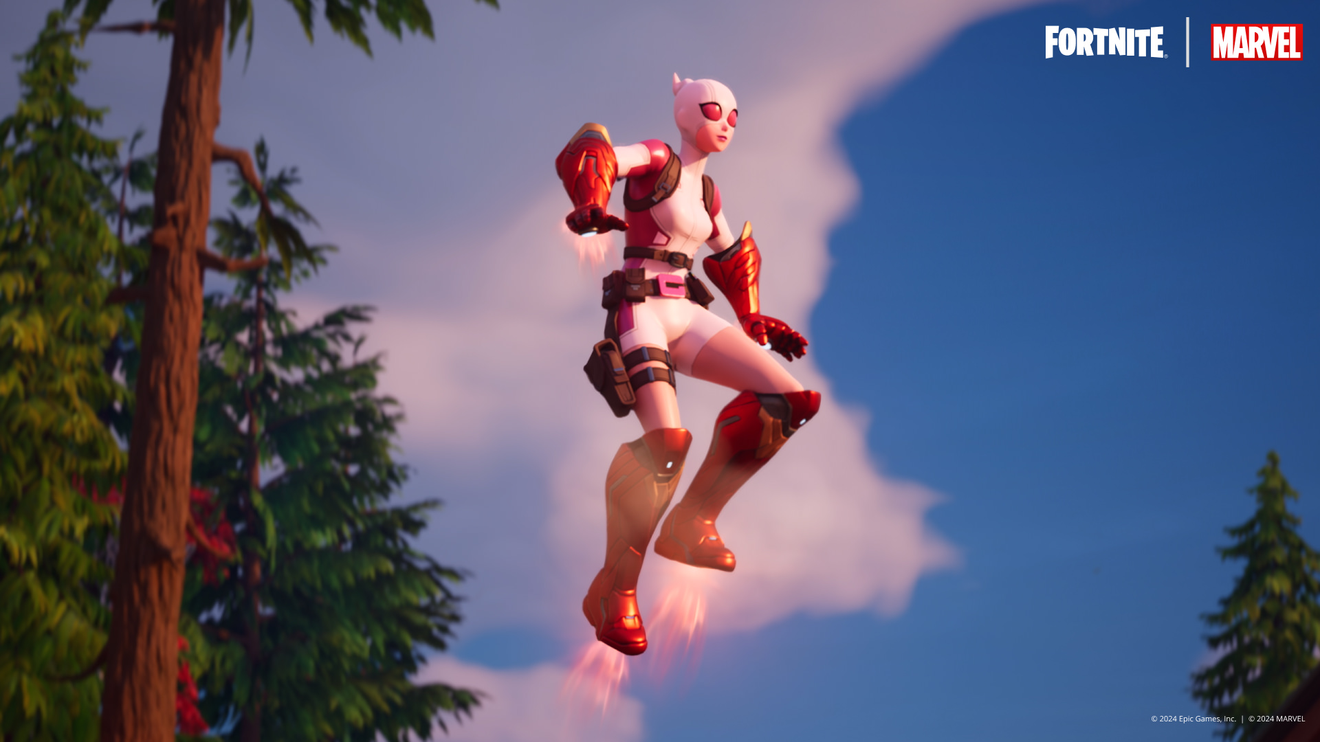 Gwenpool using Iron Man items