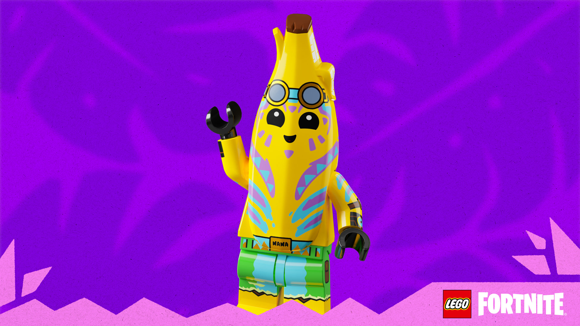 Island Adventure Peely Outfit Lego Fortnite Lost Isles