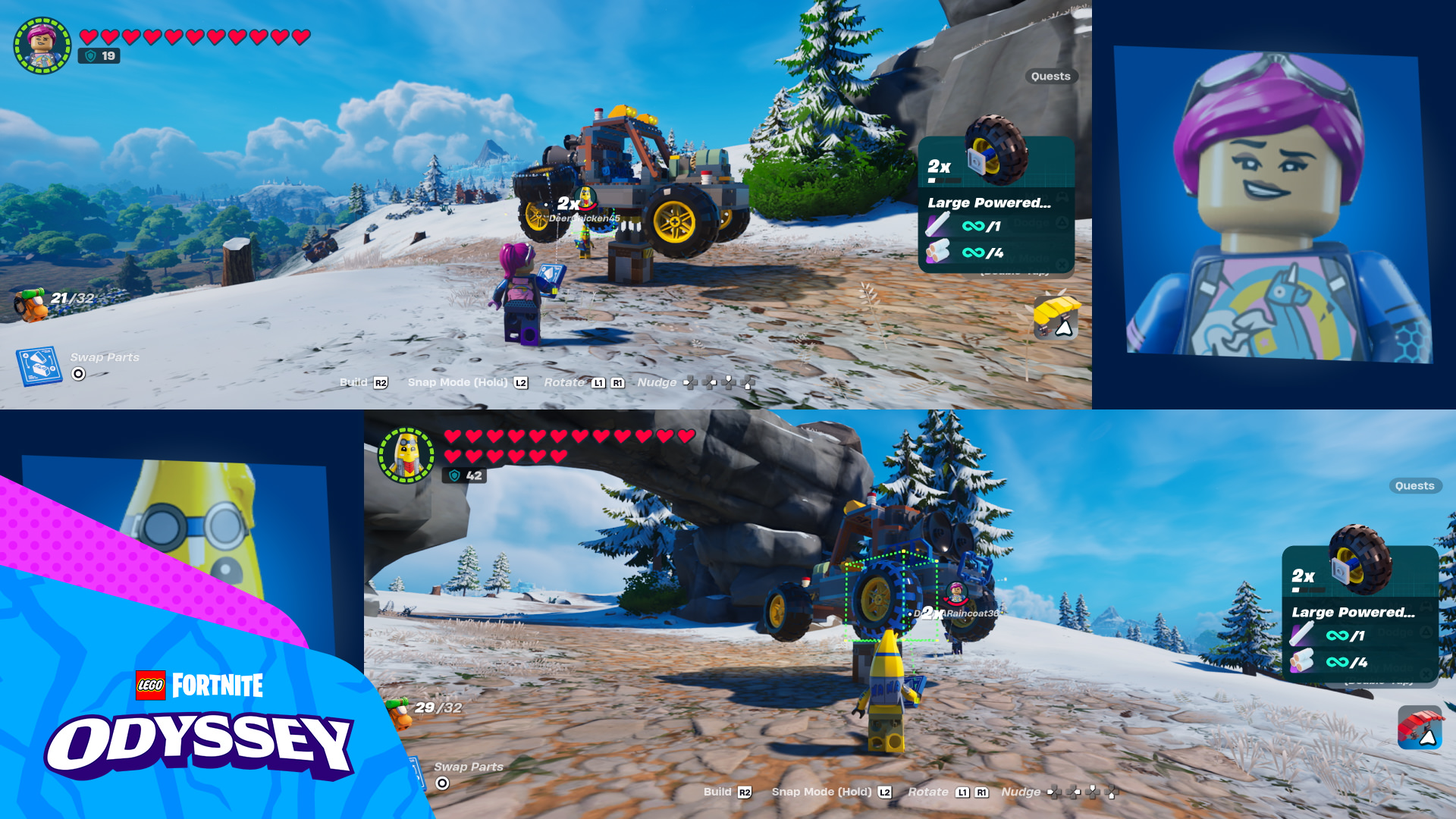 LEGO Fortnite Odyssey Split Screen