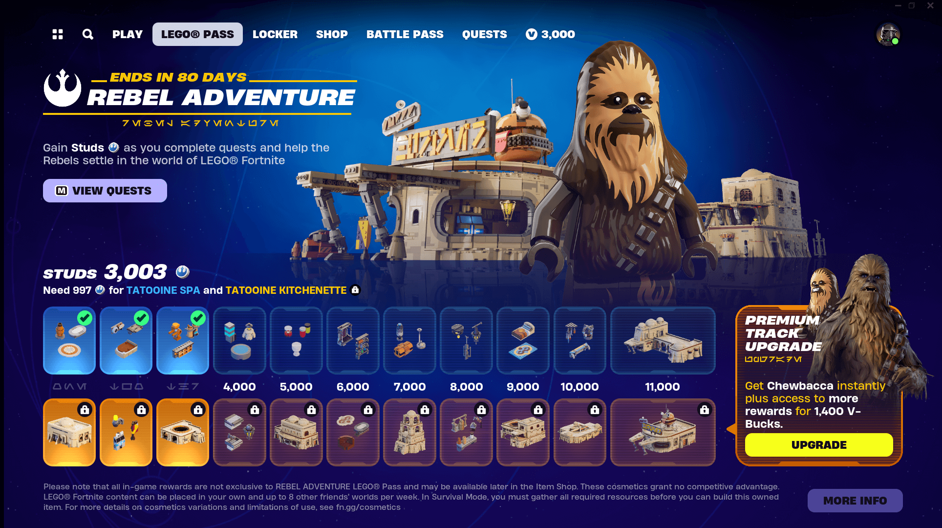 LEGO Fortnite Rebel Adventure Pass