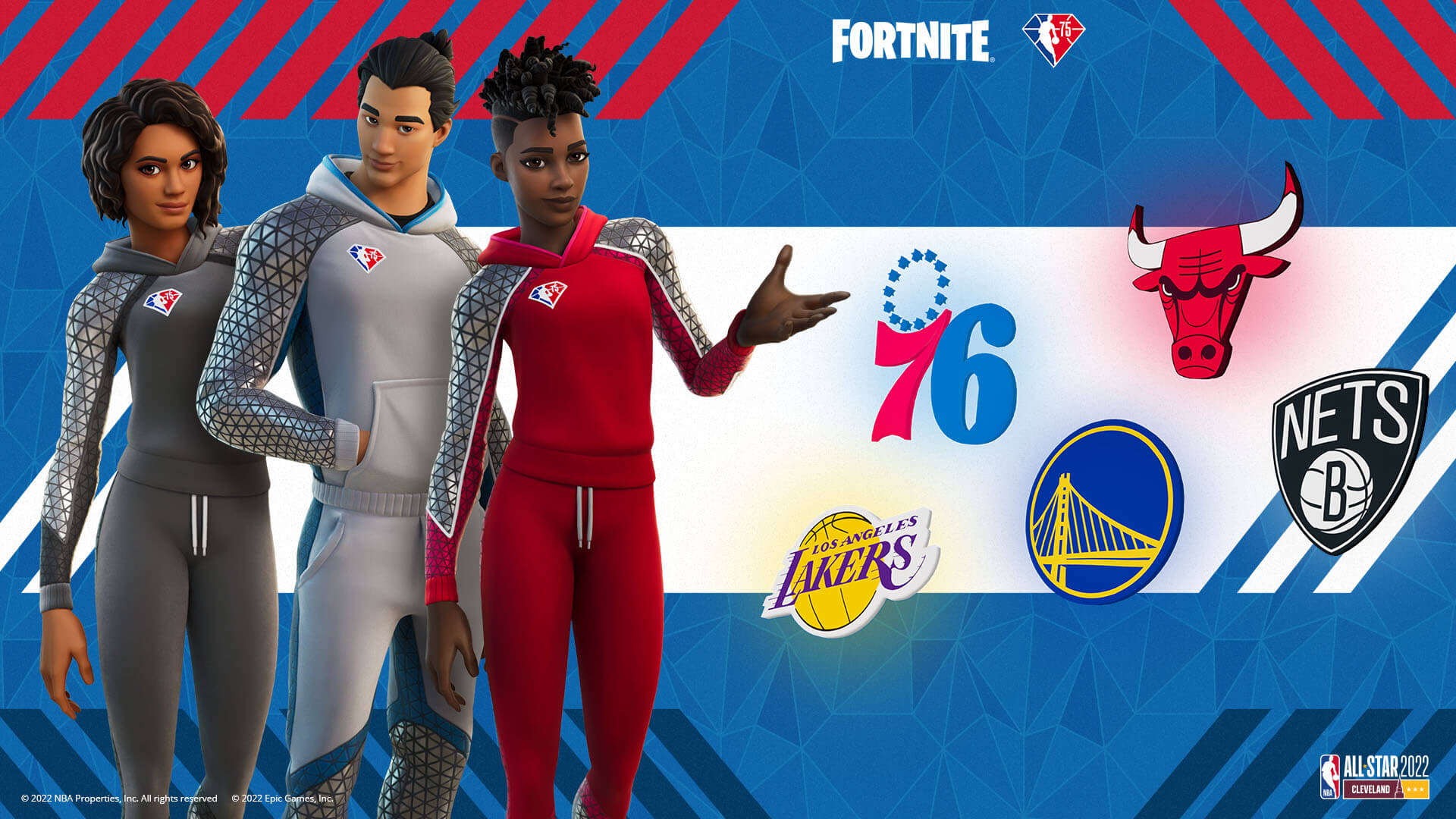 Part of the NBA 75 Set in Fortnite