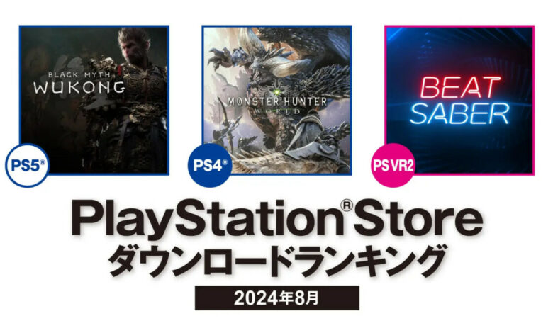 PS Store japonesa mais baixados agosto 2024