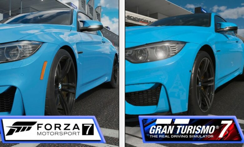 Gran Turismo 7 com Forza Motorsport 7