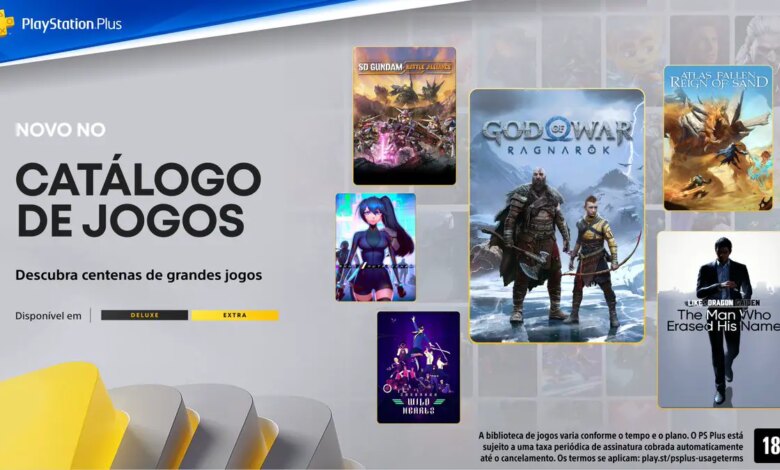 PS Plus Extra e Deluxe Janeiro 2025