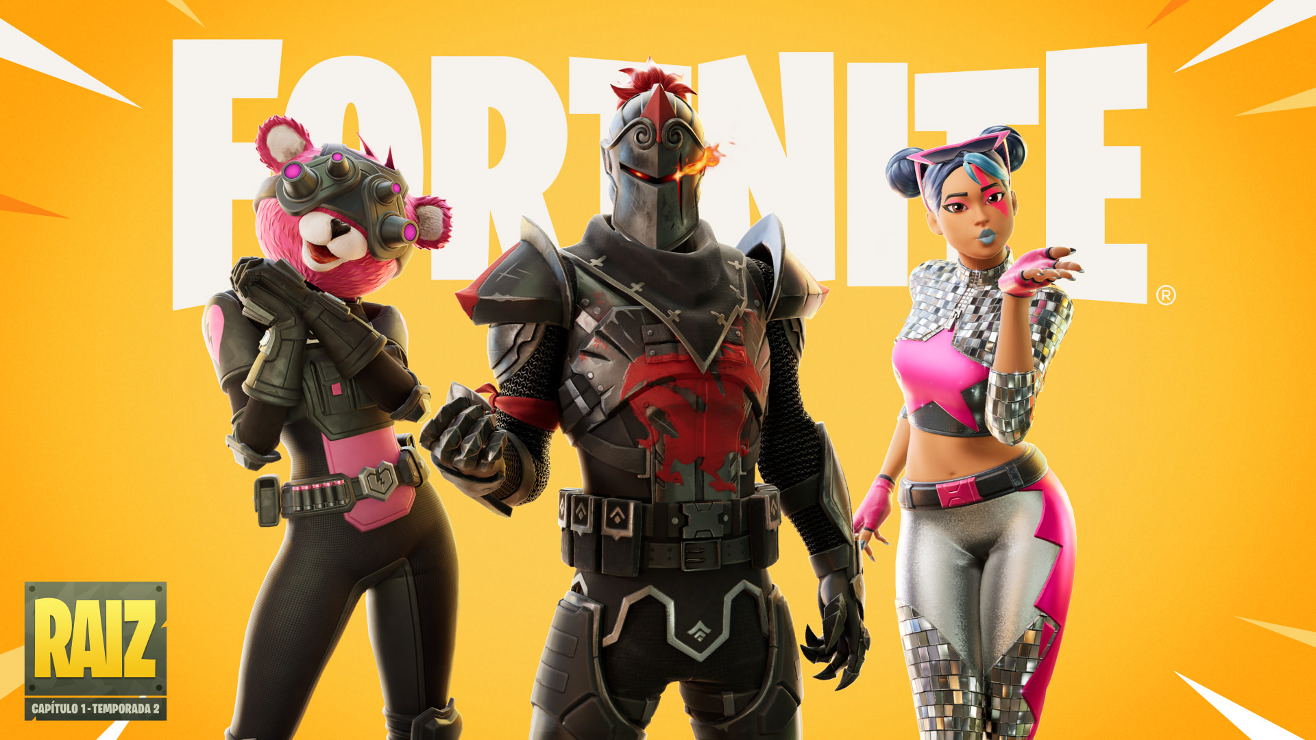 Fortnite OG Pass Cuddle Team Specialist Knight Conqueror And Sparkle Diva PT BR